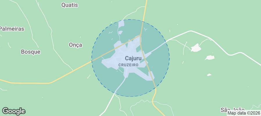 Cajuru Airbnb map